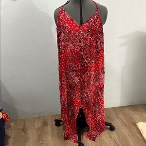 Maurices Red Paisley Maxi Dress